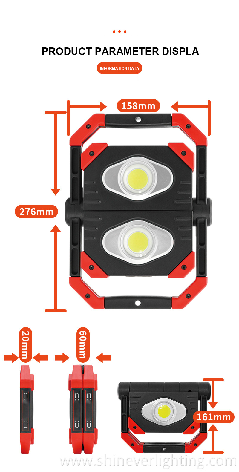 Compact rechargeable work light